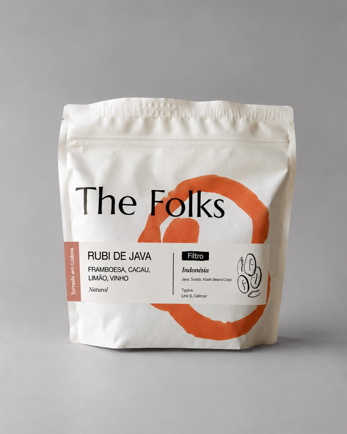 Rubi de Java - Indonesia specialty coffee bag by The Folks, natural process filter roast