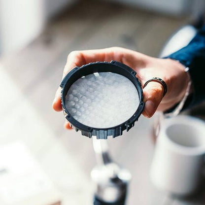 Comandante AeroPress filter paper, 350 sheets, used for brewing coffee with AeroPress coffee grinder.