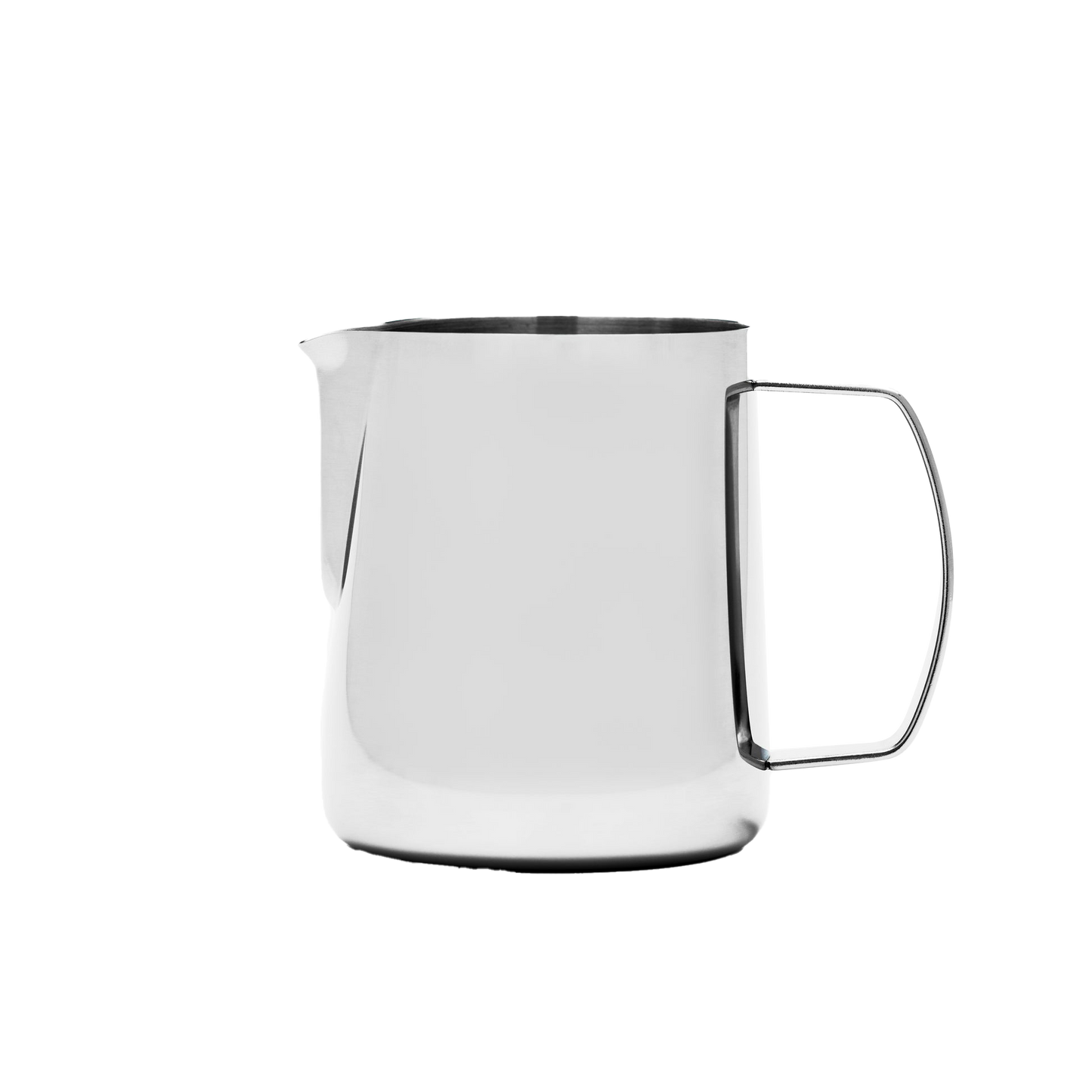 Comandante Barista Hustle 600ml precision milk pitcher for coffee, with a stainless steel body and ergonomic handle.