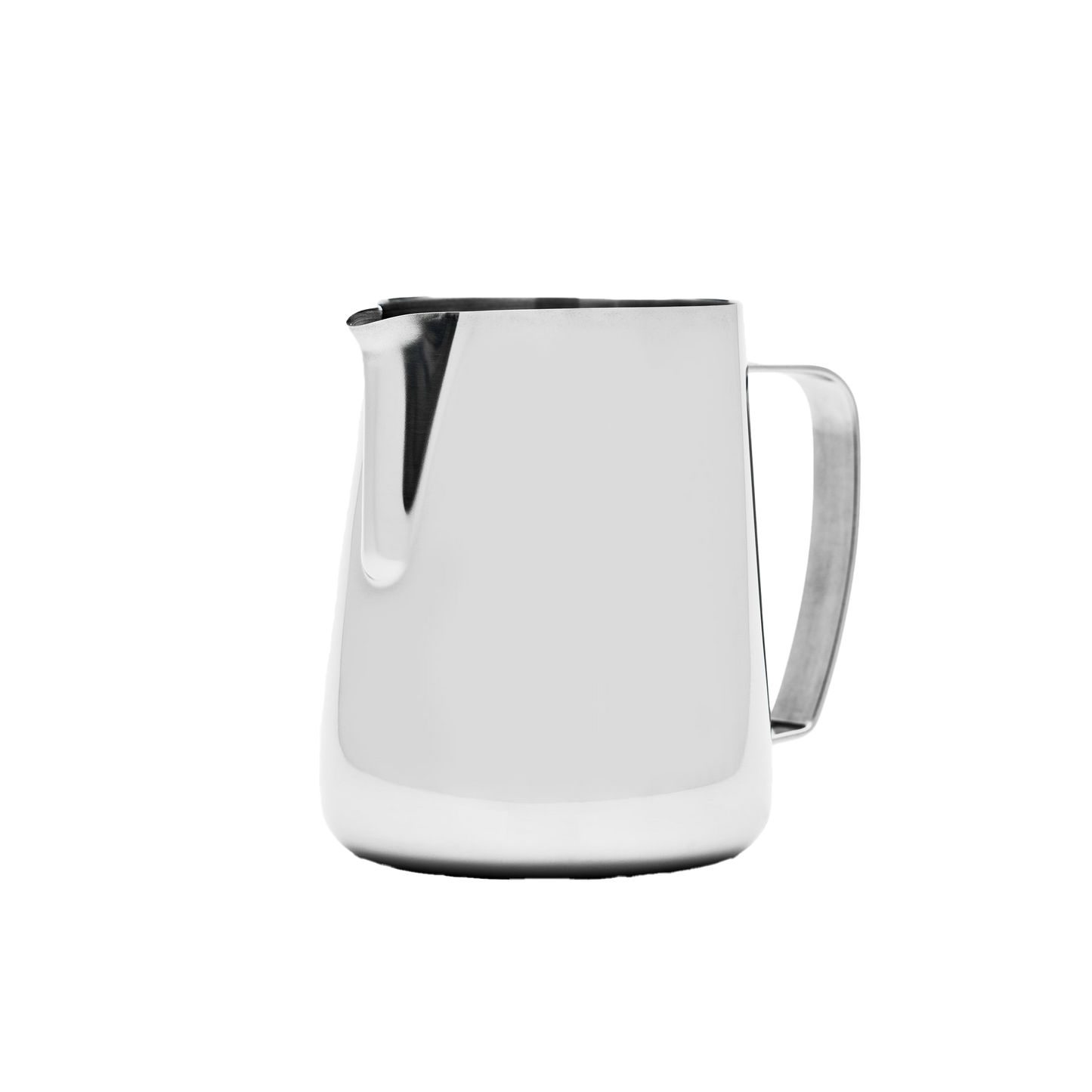 Comandante coffee grinder with Barista Hustle 600ml precision milk pitcher for frothing and pouring milk.