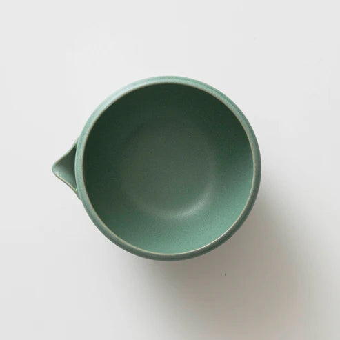 MIIR Matcha Bowl Matte Green coffee grinder with a sleek, matte green finish and compact design.