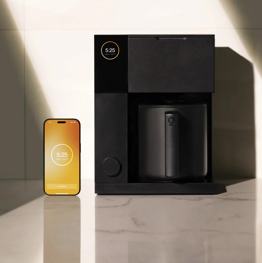Black Timemore Aiden Precision Coffee Maker for brewing high-quality coffee with sleek, modern design and precise control.